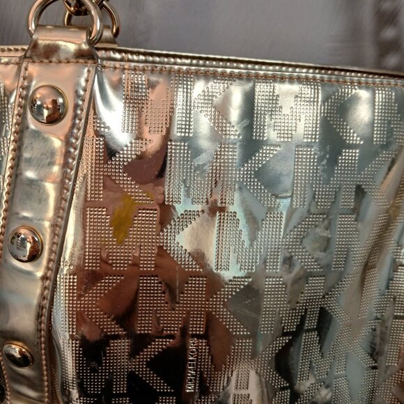 Michael Kors Golden Monogram Tote - Picture 4 of 11
